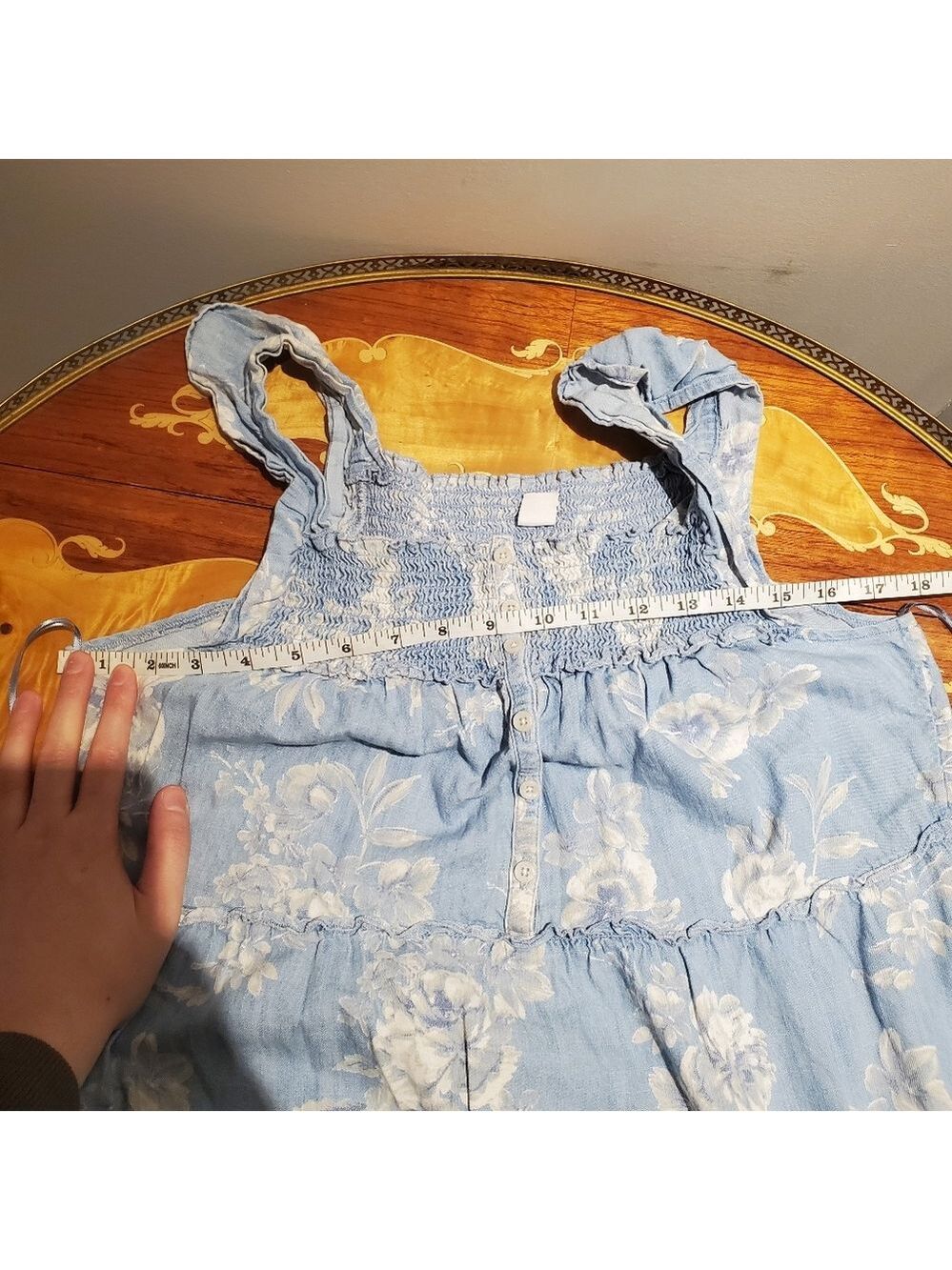 Old Navy Floral Frilled Cottagecore Nightgown Styled Maxi Sun Dress - Picture 10 of 10
